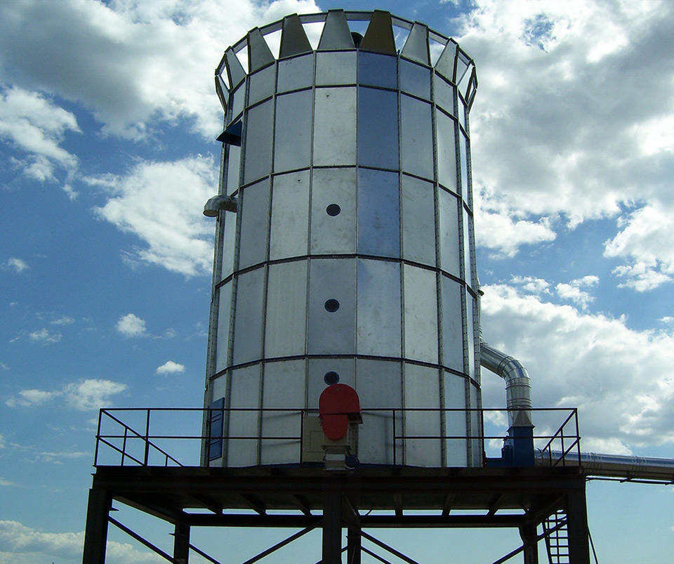 Storage Silos with arm extractor and centrifugal fan